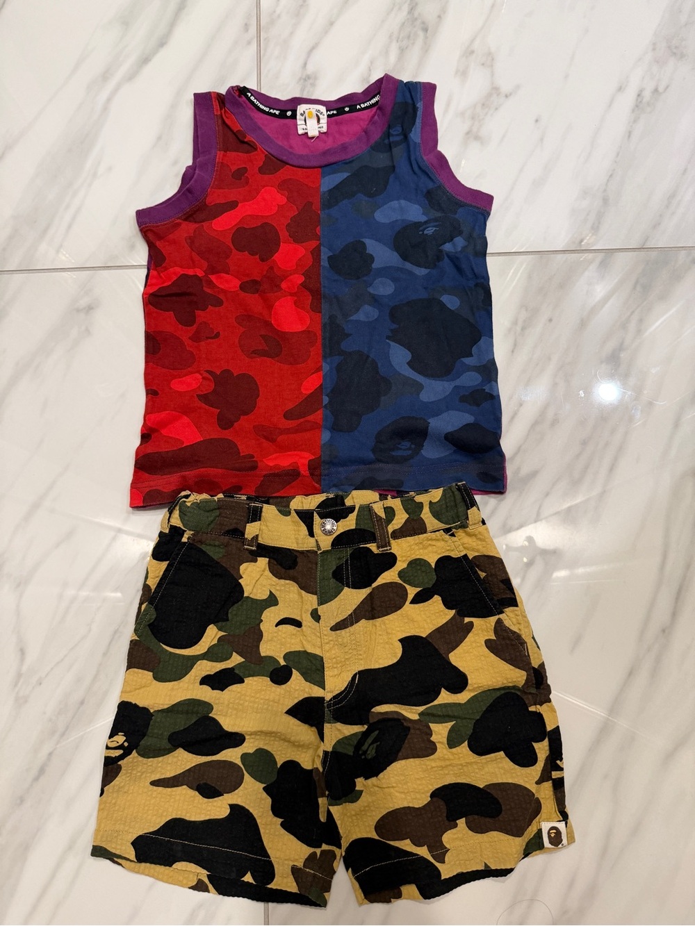 Bape camouflage outfit
